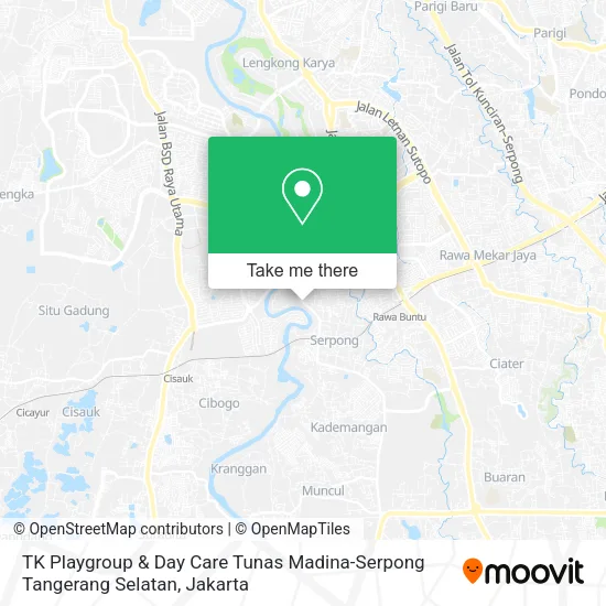 TK Playgroup & Day Care Tunas Madina-Serpong Tangerang Selatan map