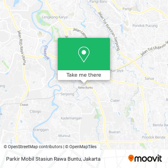 Parkir Mobil Stasiun Rawa Buntu map