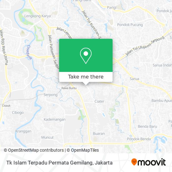 Tk Islam Terpadu Permata Gemilang map