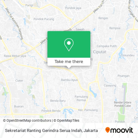 Sekretariat Ranting Gerindra Serua Indah map