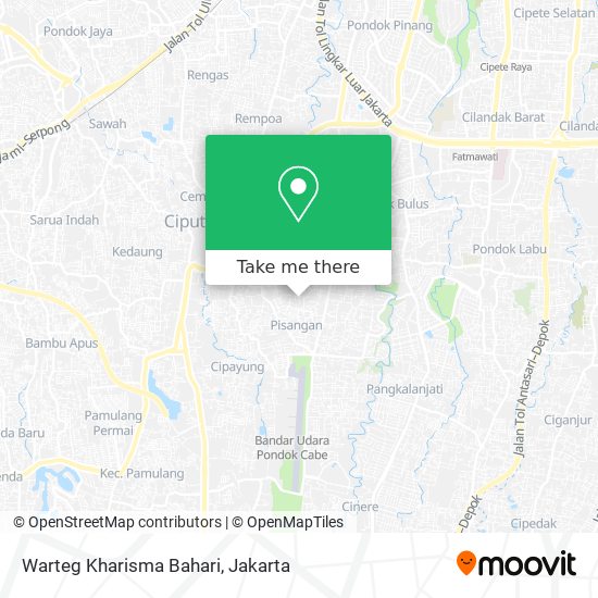Warteg Kharisma Bahari map