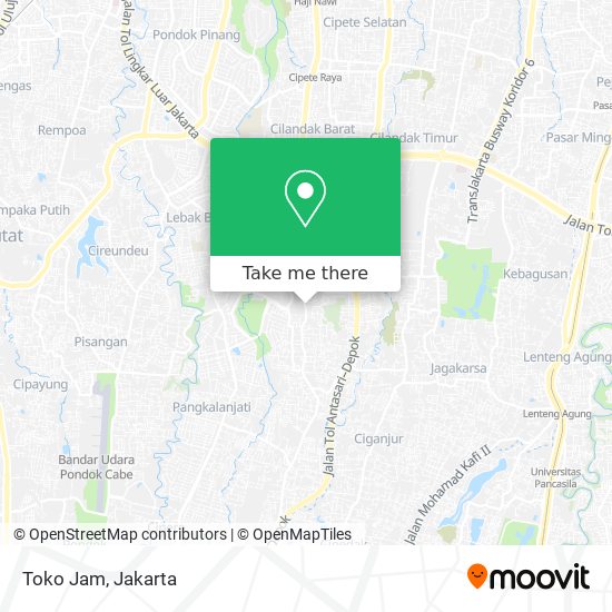 Toko Jam map
