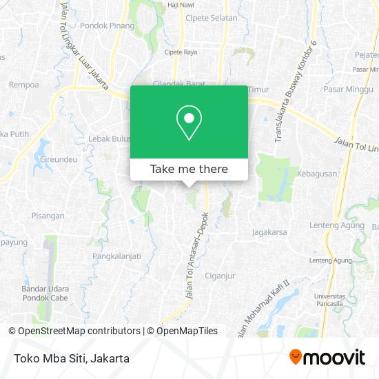 Toko Mba Siti map