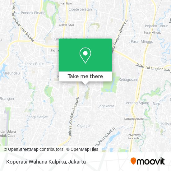 Koperasi Wahana Kalpika map