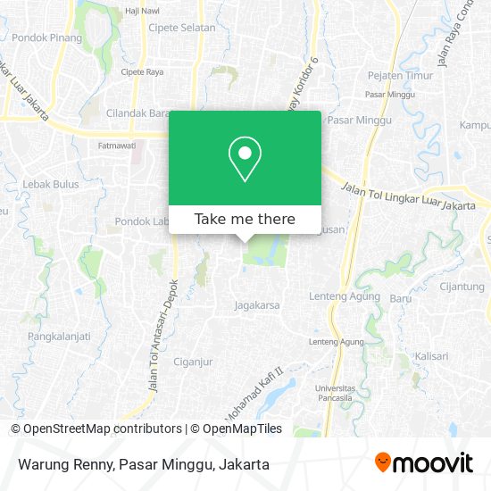 Warung Renny, Pasar Minggu map