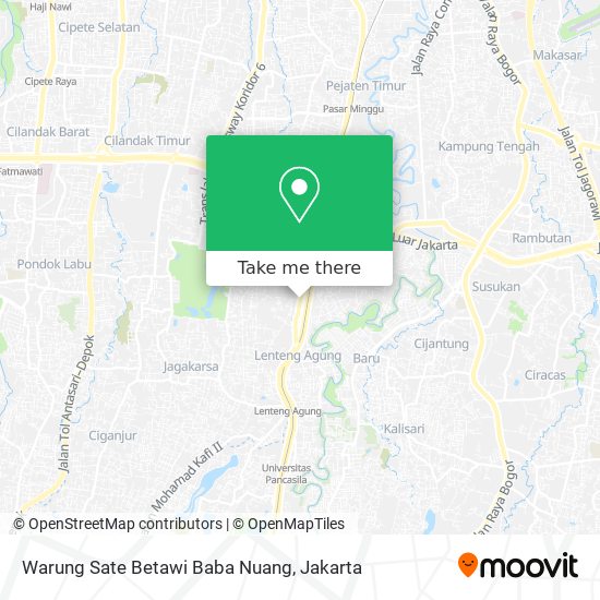 Warung Sate Betawi Baba Nuang map