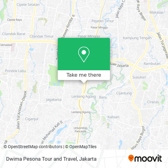 Dwima Pesona Tour and Travel map
