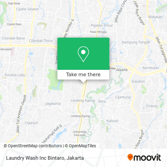 Laundry Wash Inc Bintaro map