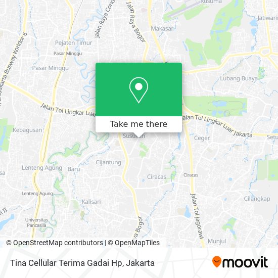 Tina Cellular Terima Gadai Hp map