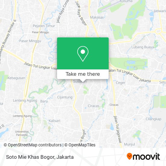 Soto Mie Khas Bogor map