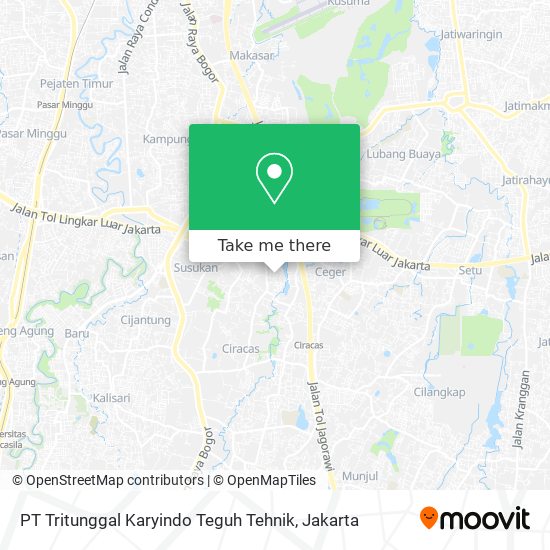 PT Tritunggal Karyindo Teguh Tehnik map