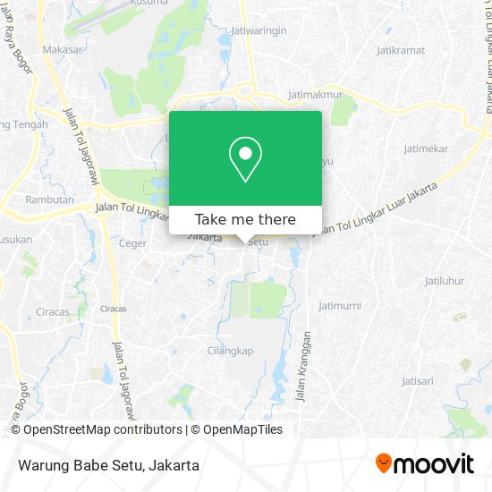 Warung Babe Setu map