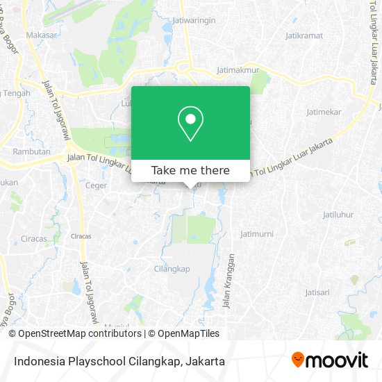 Indonesia Playschool Cilangkap map