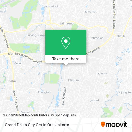 Grand Dhika City Get in Out map