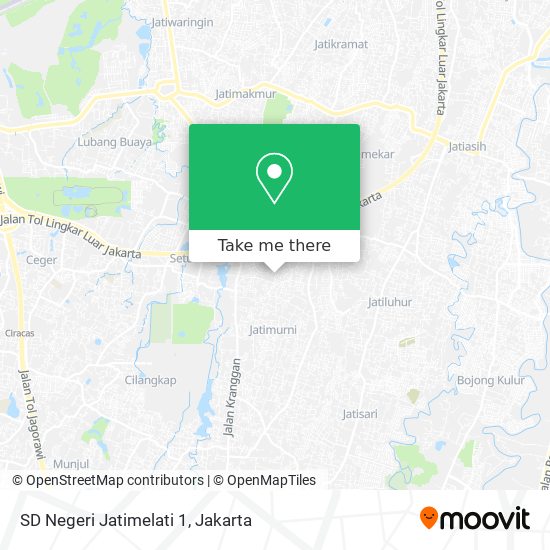 SD Negeri Jatimelati 1 map