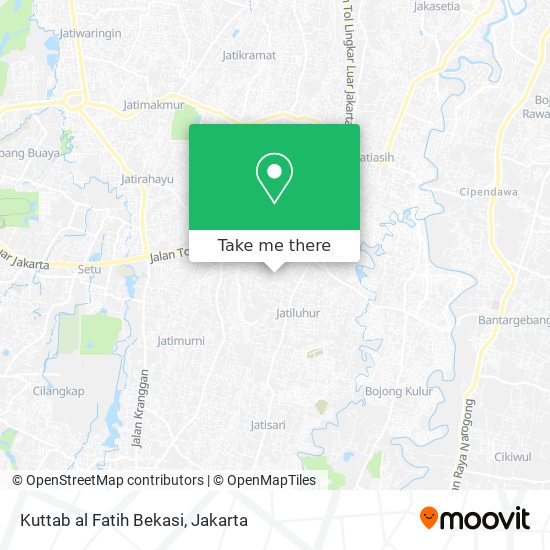 Kuttab al Fatih Bekasi map