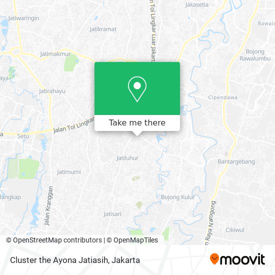 Cluster the Ayona Jatiasih map