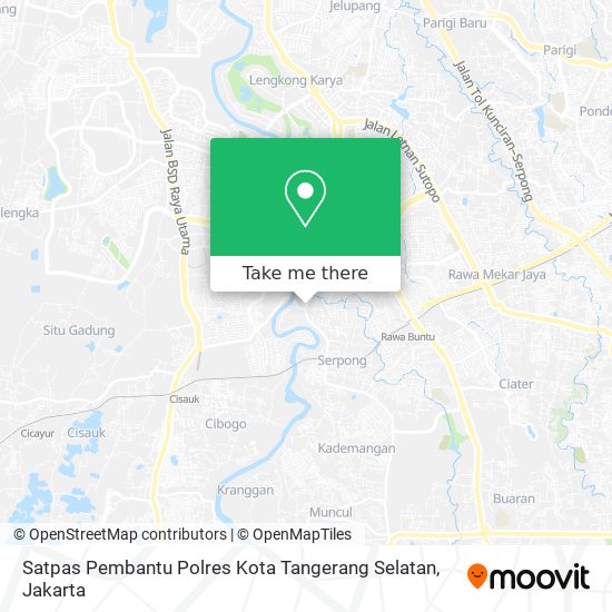 Satpas Pembantu Polres Kota Tangerang Selatan map