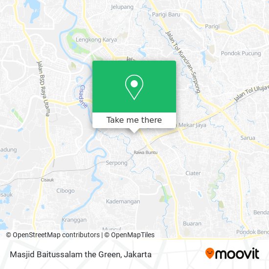 Masjid Baitussalam the Green map
