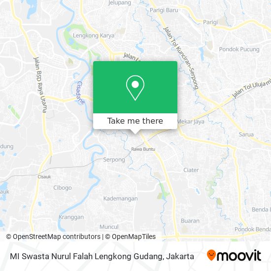 MI Swasta Nurul Falah Lengkong Gudang map
