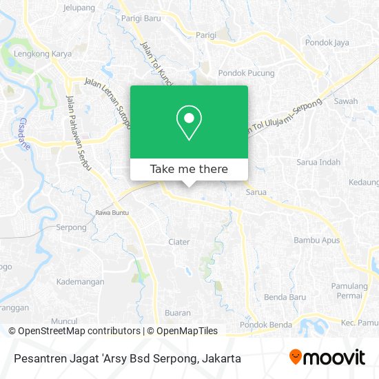 Pesantren Jagat 'Arsy Bsd Serpong map