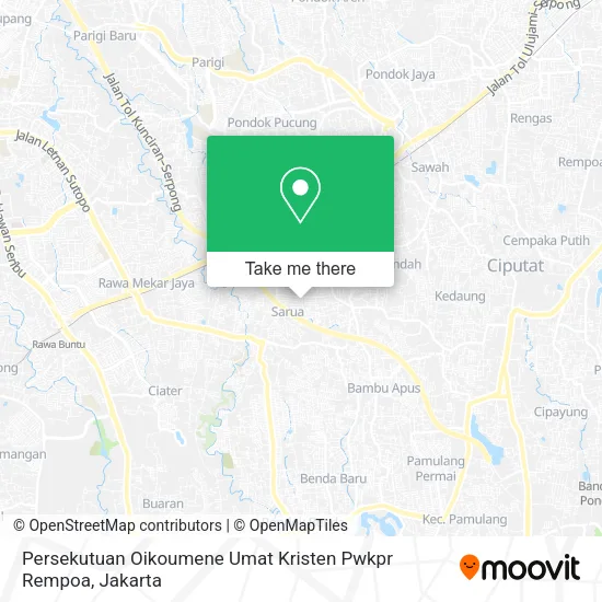 Persekutuan Oikoumene Umat Kristen Pwkpr Rempoa map