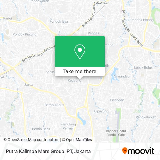 Putra Kalimba Mars Group. PT map