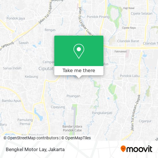 Bengkel Motor Lay map