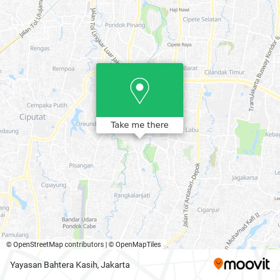 Yayasan Bahtera Kasih map