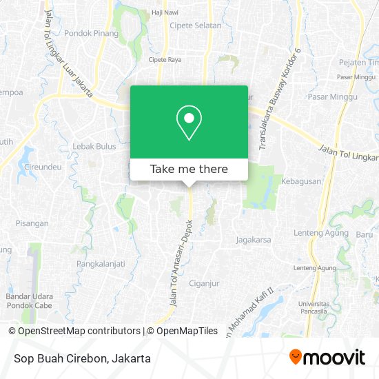 Sop Buah Cirebon map