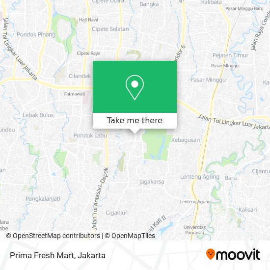 Prima Fresh Mart map