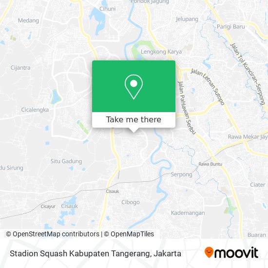 Stadion Squash Kabupaten Tangerang map