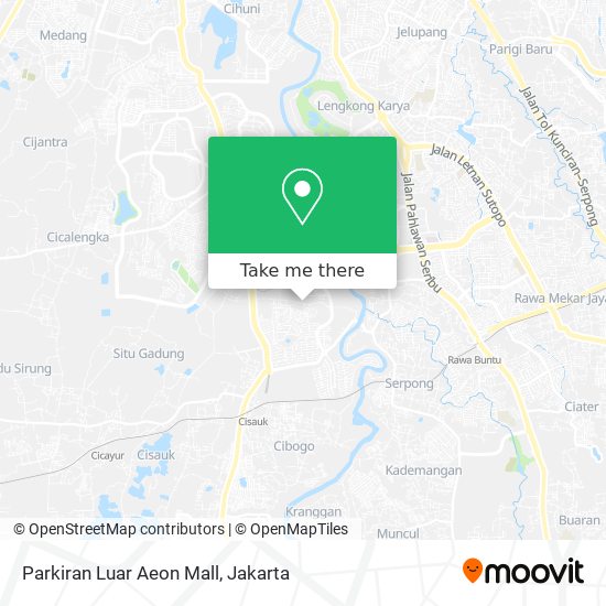 Parkiran Luar Aeon Mall map