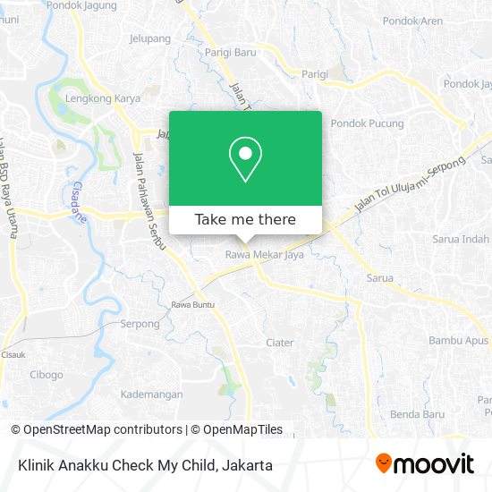 Klinik Anakku Check My Child map