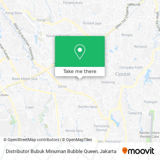Distributor Bubuk Minuman Bubble Queen map