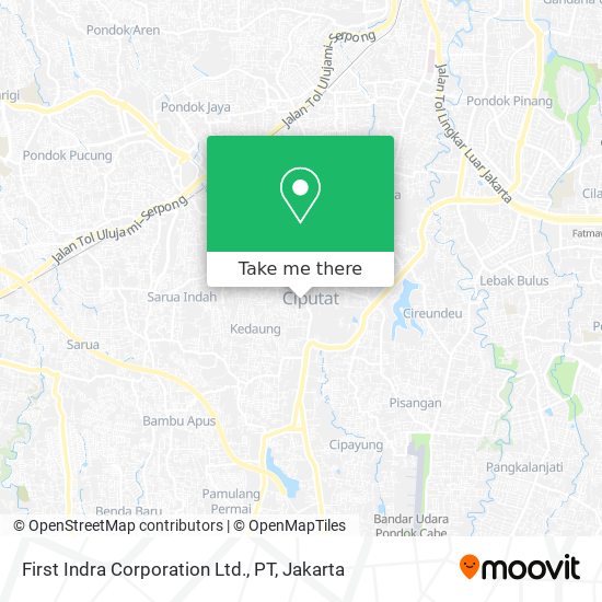 First Indra Corporation Ltd., PT map