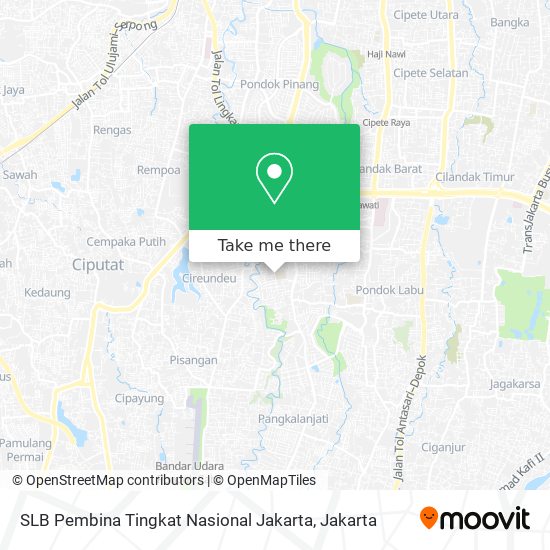 SLB Pembina Tingkat Nasional Jakarta map