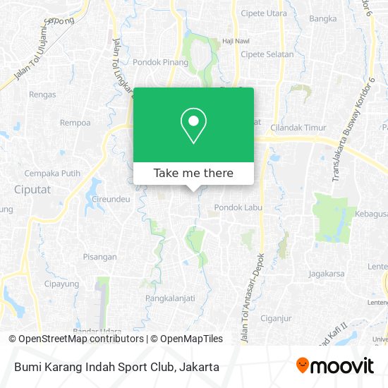 Bumi Karang Indah Sport Club map