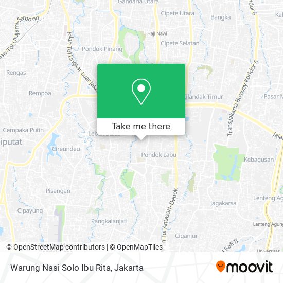 Warung Nasi Solo Ibu Rita map