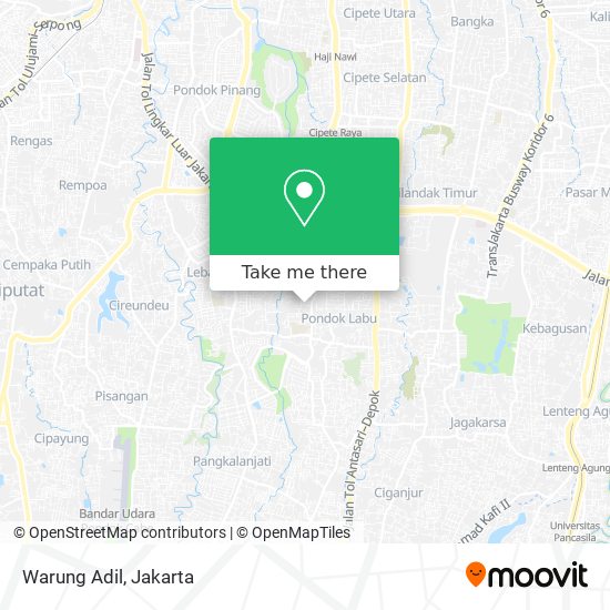 Warung Adil map