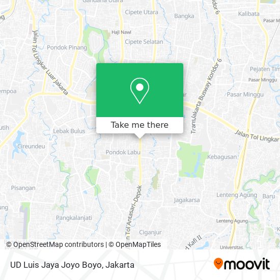 UD Luis Jaya Joyo Boyo map