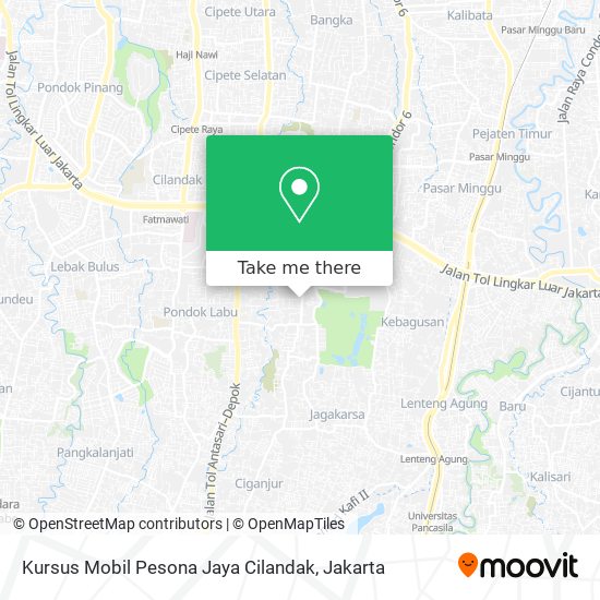 Kursus Mobil Pesona Jaya Cilandak map