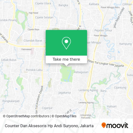 Counter Dan Aksesoris Hp Andi Suryono map