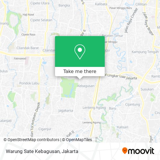 Warung Sate Kebagusan map