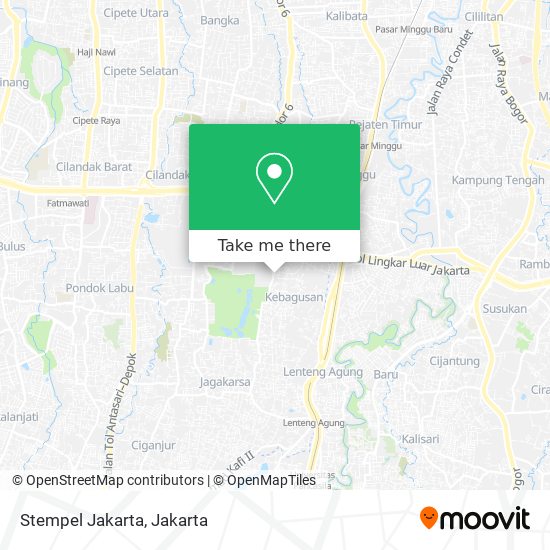 Stempel Jakarta map