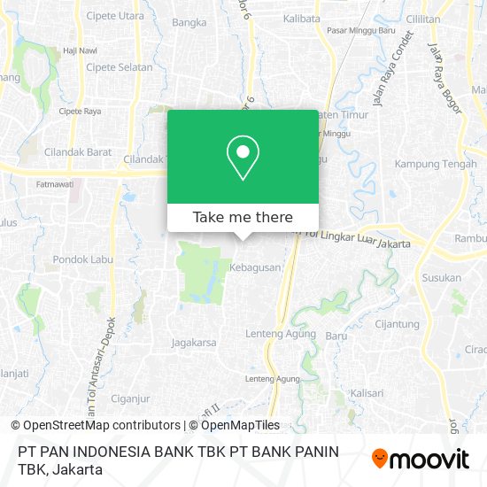 PT PAN INDONESIA BANK TBK PT BANK PANIN TBK map