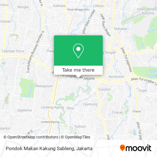 Pondok Makan Kakung Sableng map