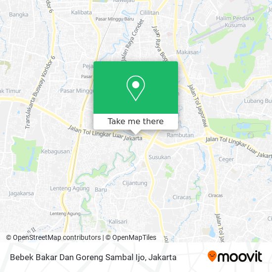 Bebek Bakar Dan Goreng Sambal Ijo map