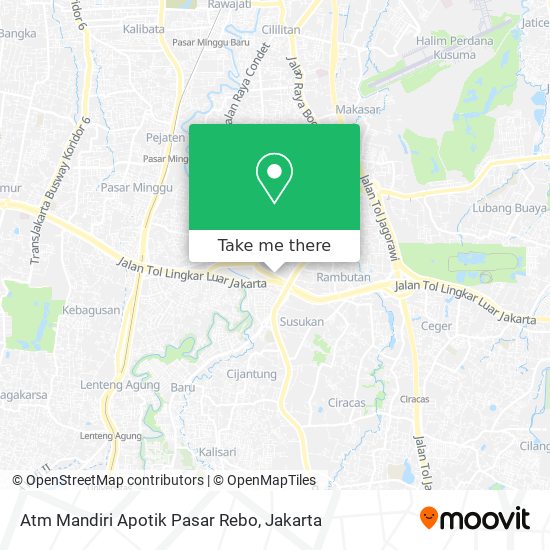 Atm Mandiri Apotik Pasar Rebo map