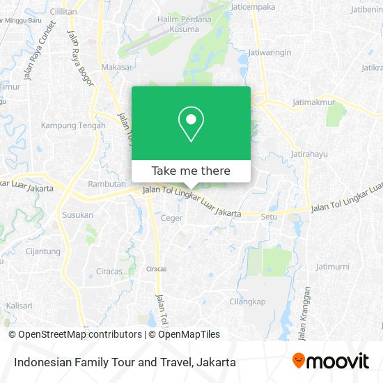 Indonesian Family Tour and Travel map